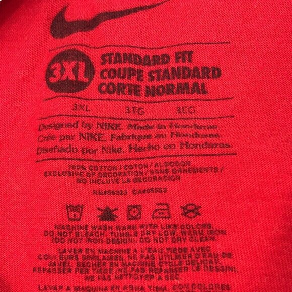 Nike Texas Baseball Red T-Shirt Standard Fit Genuine MLB Merchandise - Size 3XL - Picture 3 of 8